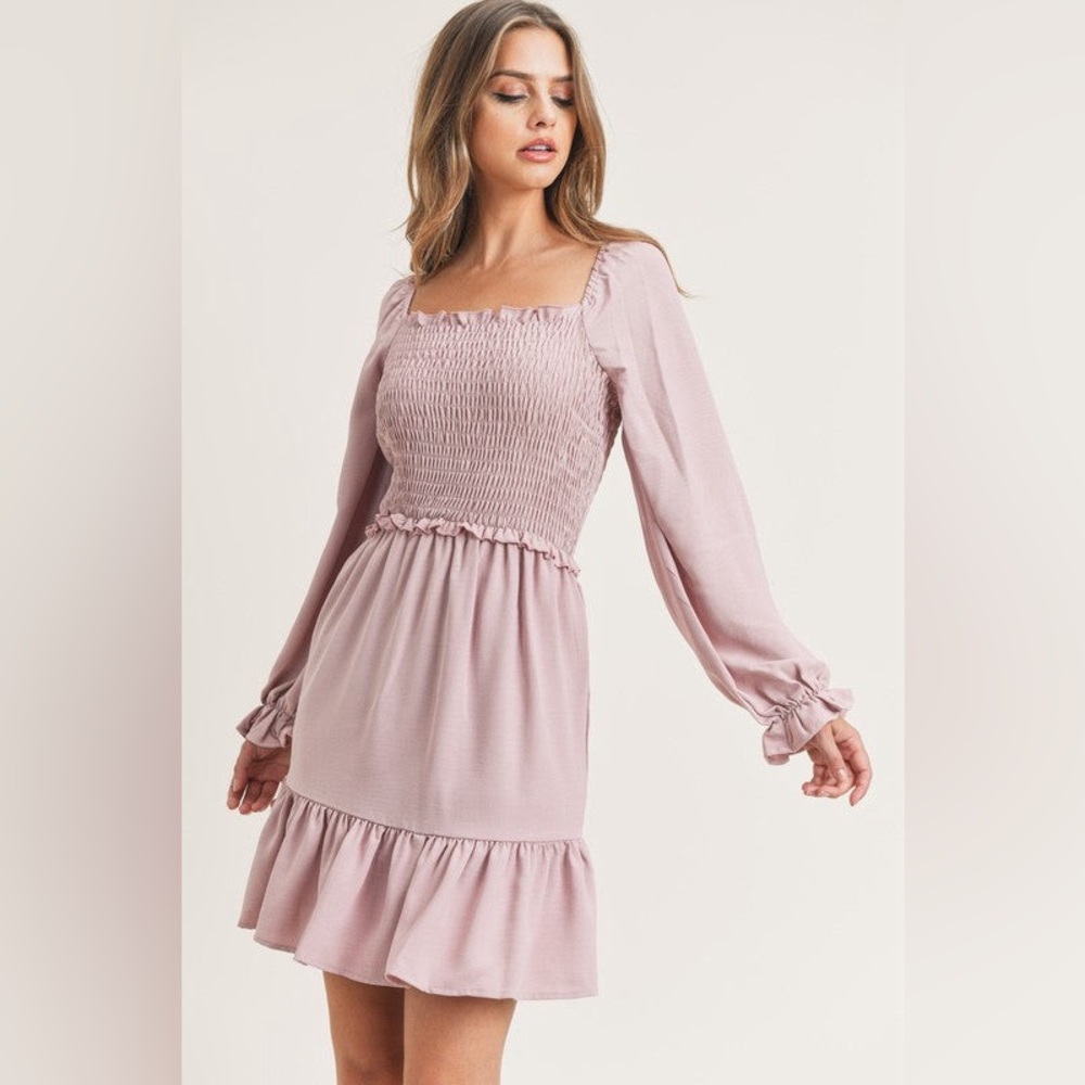 Pink Smocked Dress